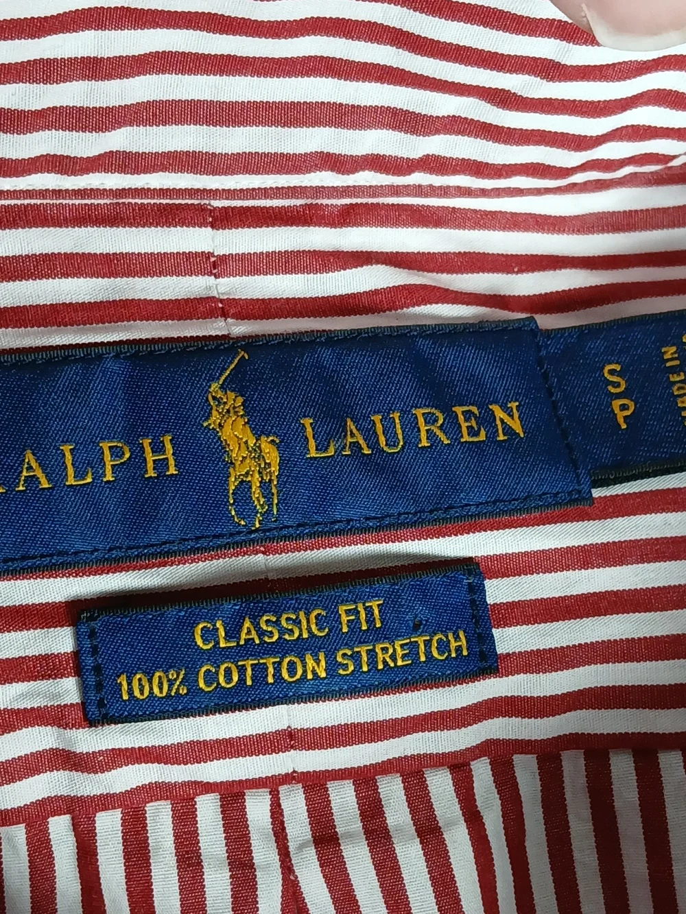 Ralph Lauren Classic Fit 100% Cotton Stretch Shirt S Men's Button Down Striped